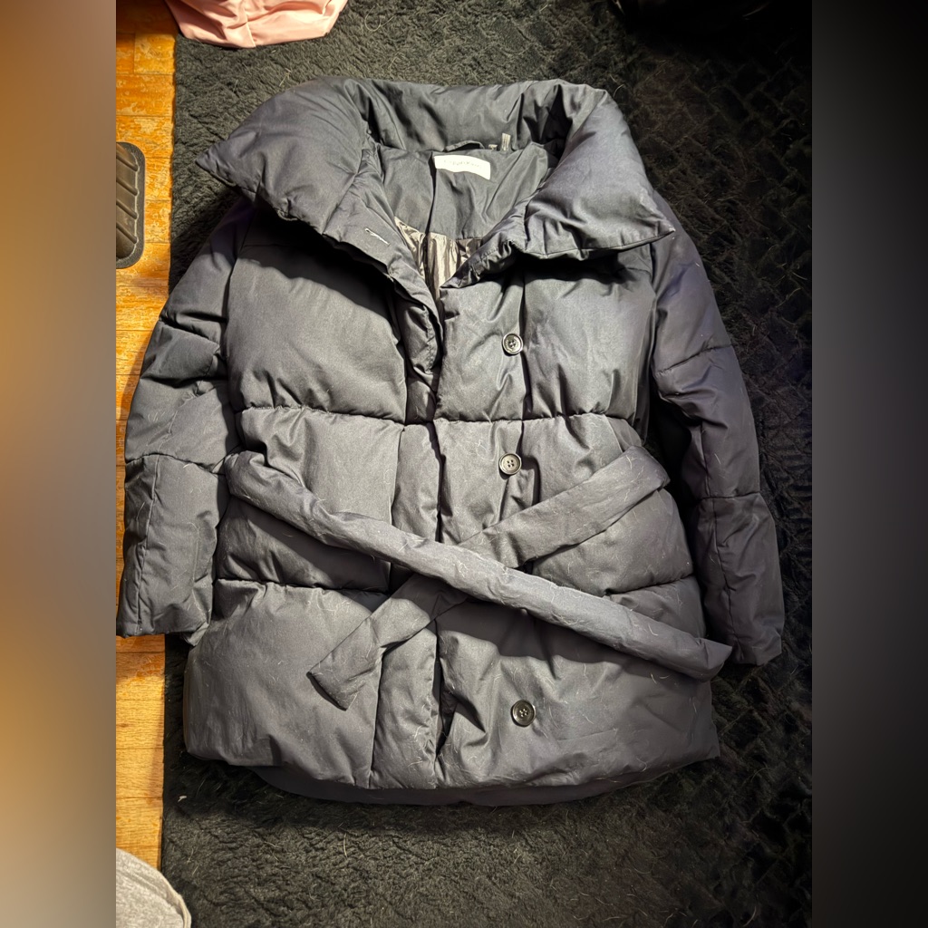Calvin Klein Charcoal Puffer Coat